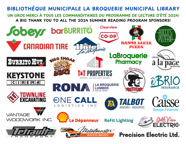 Summer Reading Program Sponsors